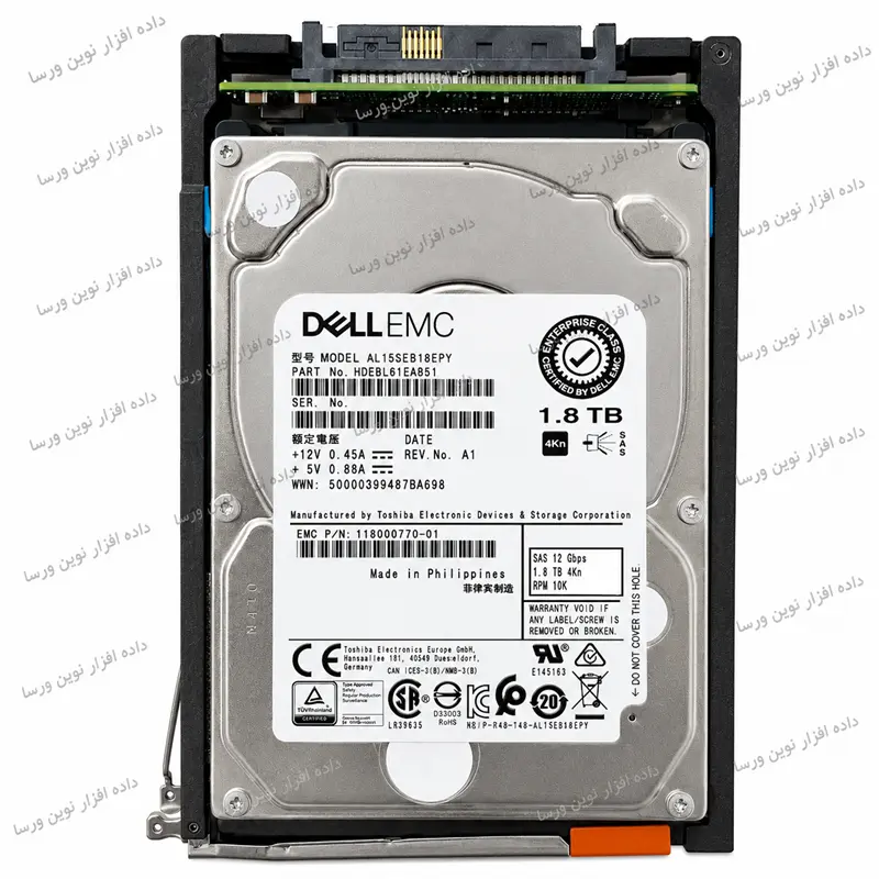 هارد ذخیره ساز dellemc مدل unity d3-2s10-1800